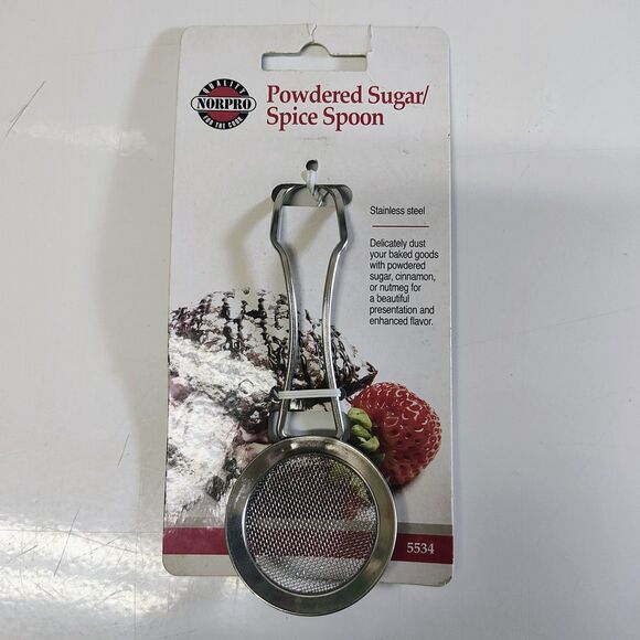 NORPRO Sugar or Spice Sifter Spoon, 3.75In New Tags Attached Great For Dusting - Picture 2 of 3